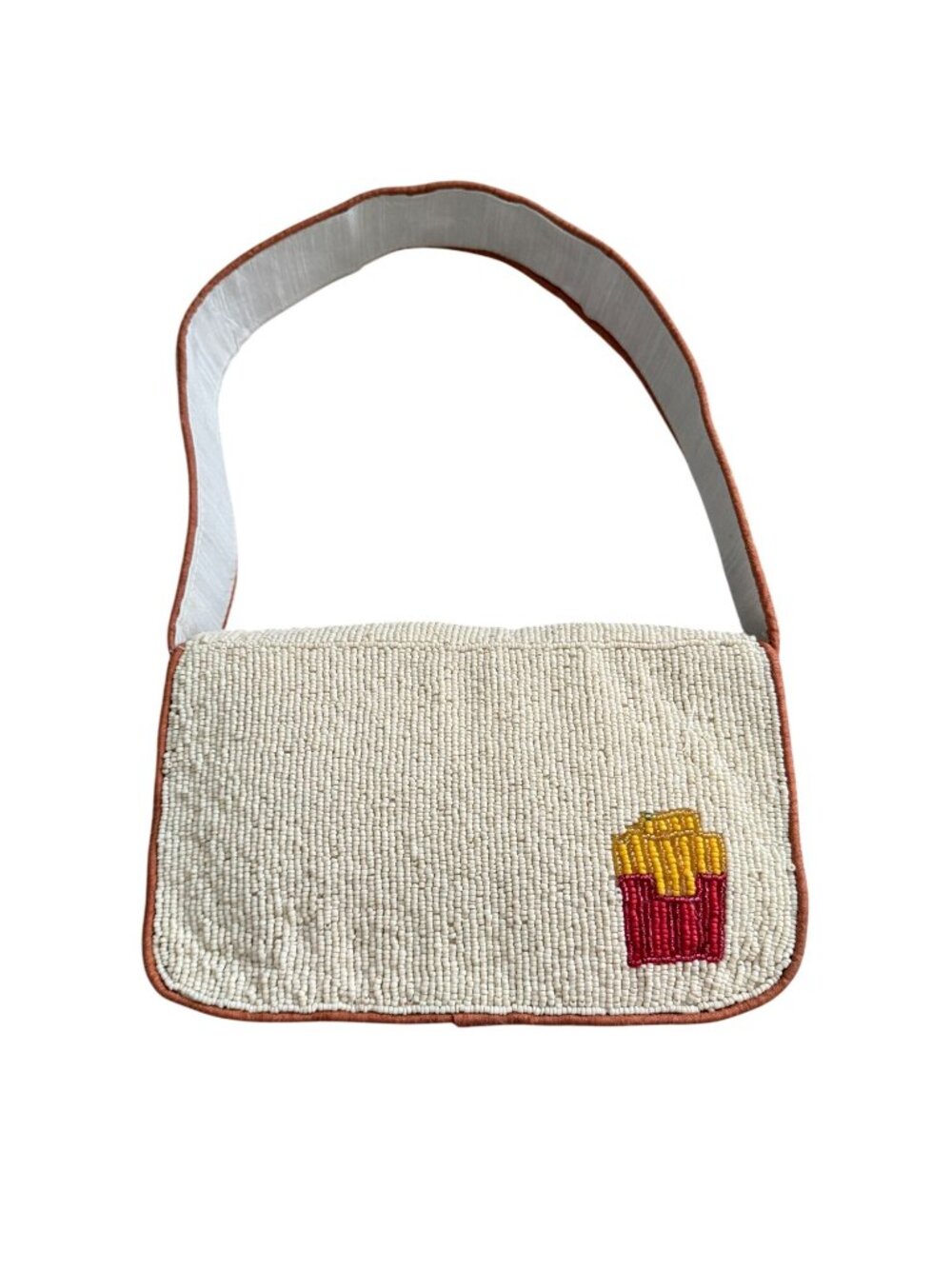 THE CHEESEBURGER Beaded Shoulder Bag NEW NWOT - Picture 3 of 9